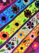 Load image into Gallery viewer, Hand-Embroidered Mexican Belt with Flowers