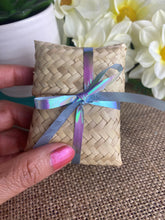 Load image into Gallery viewer, Hand-Made  Green Cat Alebrije Earrings in Small Palm Box