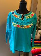 Load image into Gallery viewer, Embroidered Blouse (3/4 Sleeve) - Medium/One Size