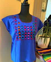 Load image into Gallery viewer, Muñequitas Hand-Embroidered Blouse (Medium)