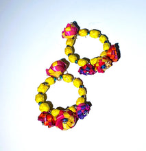 Load image into Gallery viewer, Beautiful Mexican Artisanal Palm Leaf Earrings/Statement Earrings/ Hand Made