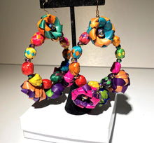 Load image into Gallery viewer, Beautiful Mexican Artisanal Palm Leaf Earrings/Statement Earrings/ Hand Made