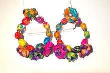 Load image into Gallery viewer, Beautiful Mexican Artisanal Palm Leaf Earrings/Statement Earrings/ Hand Made