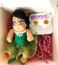 Load image into Gallery viewer, Beautiful Hand-Made Baby Ballerina Doll With Stud Huichol Earrings/Gift Set