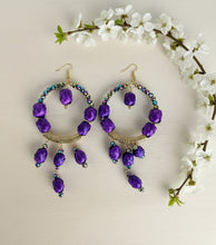 Load image into Gallery viewer, Beautiful Oversized Mexican Artisanal Palm Leaf Earrings/Statemen Earrings/ Hand Made