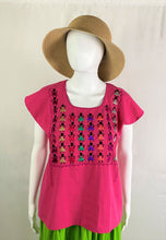 Load image into Gallery viewer, Muñequitas Hand-Embroidered Blouse (Medium)