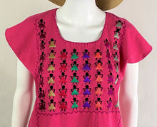 Load image into Gallery viewer, Muñequitas Hand-Embroidered Blouse (Medium)