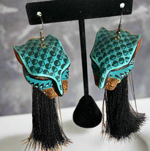 Load image into Gallery viewer, Fabulous and Extravagant Jaguar Alebrije Earrings / Hand Made / Oversized
