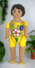 Load image into Gallery viewer, Mexican Cartoneria  Lupita Doll - Yellow
