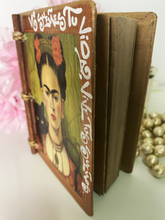 Load image into Gallery viewer, Handmade Artisan Blank Notebook Frida kahlo Design
