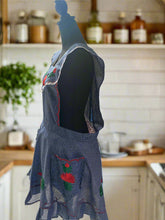 Load image into Gallery viewer, Artisanal Embroidered Apron - Navy Blue / L, XL
