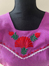 Load image into Gallery viewer, Artisanal Embroidered Apron - Magenta / XL
