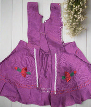 Load image into Gallery viewer, Artisanal Embroidered Apron - Magenta / XL
