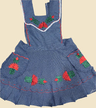 Load image into Gallery viewer, Artisanal Embroidered Apron - Navy Blue / L, XL
