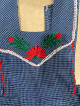 Load image into Gallery viewer, Artisanal Embroidered Apron - Navy Blue / L, XL
