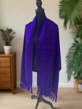 Load image into Gallery viewer, Mexican Rebozo/Shawl - Intense Purple
