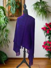 Load image into Gallery viewer, Mexican Rebozo/Shawl - Intense Purple
