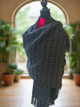 Load image into Gallery viewer, Mexican Rebozo/Shawl - Black/Gray
