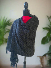 Load image into Gallery viewer, Mexican Rebozo/Shawl - Black/Gray

