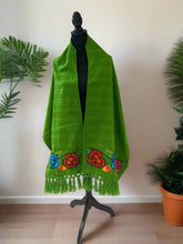 Load image into Gallery viewer, Floral Embroidered Mexican Rebozo/Shawl
