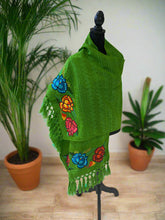 Load image into Gallery viewer, Floral Embroidered Mexican Rebozo/Shawl
