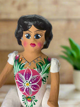 Load image into Gallery viewer, Mexican Cartoneria  Lupita Doll - White
