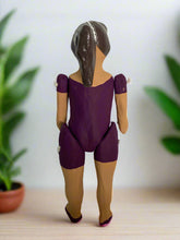 Load image into Gallery viewer, Mexican Cartoneria  Lupita Doll - Plum
