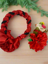 Load image into Gallery viewer, Set of Braided Headband/Floral Attachment / Trenza Istmeña Con Guia
