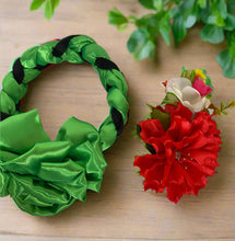 Load image into Gallery viewer, Set of Braided Headband/Floral Attachment / Trenza Istmeña Con Guia
