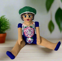 Load image into Gallery viewer, Mexican Cartoneria  Lupita Doll - Blue
