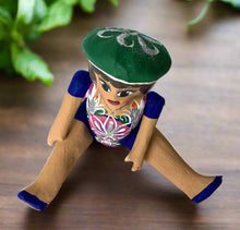 Load image into Gallery viewer, Mexican Cartoneria  Lupita Doll - Blue
