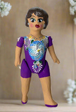Load image into Gallery viewer, Mexican Cartoneria  Lupita Doll - Purple
