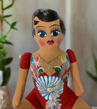 Load image into Gallery viewer, Mexican Cartoneria  Lupita Doll - Red
