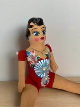 Load image into Gallery viewer, Mexican Cartoneria  Lupita Doll - Red
