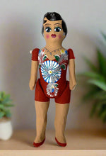 Load image into Gallery viewer, Mexican Cartoneria  Lupita Doll - Red
