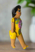 Load image into Gallery viewer, Mexican Cartoneria  Lupita Doll - Yellow 2
