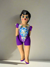 Load image into Gallery viewer, Mexican Cartoneria  Lupita Doll - Purple 2
