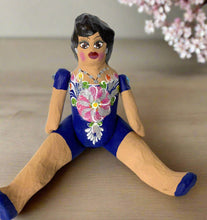 Load image into Gallery viewer, Mexican Cartoneria  Lupita Doll_Blue
