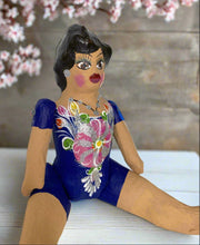 Load image into Gallery viewer, Mexican Cartoneria  Lupita Doll_Blue
