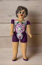 Load image into Gallery viewer, Mexican Cartoneria  Lupita Doll - Plum
