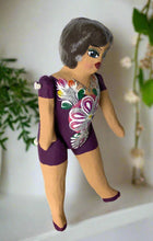 Load image into Gallery viewer, Mexican Cartoneria  Lupita Doll - Plum
