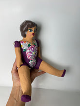 Load image into Gallery viewer, Mexican Cartoneria  Lupita Doll - Plum
