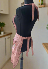 Load image into Gallery viewer, Beatiful Artisanal Apron with Delicate Embroidery (S/M) - Mauve
