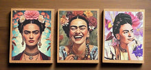Load image into Gallery viewer, Set of 3 Beautiful Frida Kahlo Magnets

