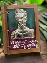 Load image into Gallery viewer, Handmade Artisan Blank Notebook Frida kahlo Embossed Design
