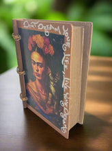 Load image into Gallery viewer, Handmade Artisan Blank Notebook Frida kahlo Boho Look
