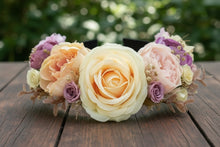 Load image into Gallery viewer, Rose Headband/Hand-Made Rose Crown/Floral Headband
