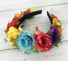 Load image into Gallery viewer, Rose Headband/Hand-Made Rose Crown/Floral Headband
