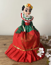 Load image into Gallery viewer, Mexican Frida Doll in Regional Clothes
