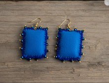 Load image into Gallery viewer, Beautiful Embroidered Sacred Heart Earrings Scapulary Milagro Style

